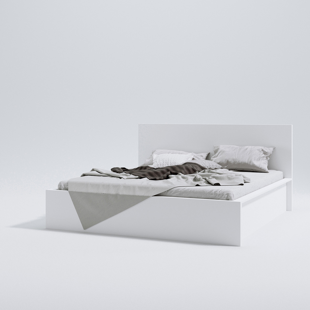 Vol 1 Beds Triangle Form 3d Models, Triangle Bed Frame