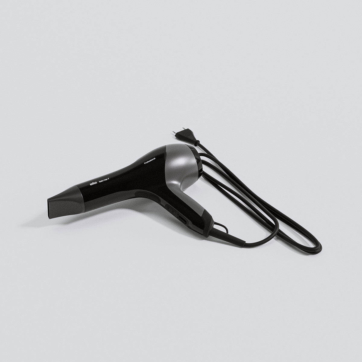 Dryer Braun Satin Hair 7 – Triangle Form – 3d models | Scenes
